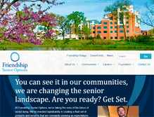 Tablet Screenshot of friendshipsenioroptions.org